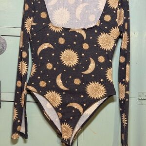 Forever 21 Celestial Bodysuit, Size L